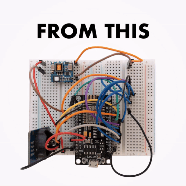 Progression of the Nixie clock control board from protoboard to final PCB