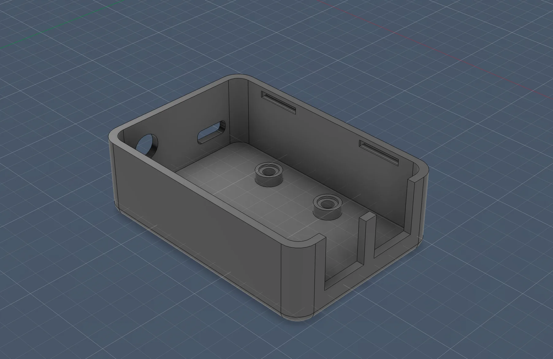 TinyPPS 3D model of the case - bottom part